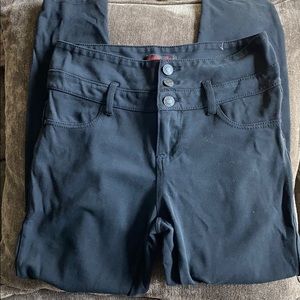 Sapphire Red Black stretchy pants